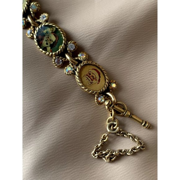 SOLD NWT Maximal Art Santa Claus Christmas Painting Bracelet - Picture 5 of 6